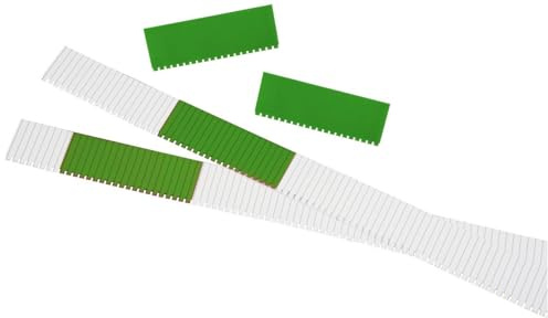 Planungsstreifen für Einstecktafel, aus transparentem Kunststoff, 27mm hoch, 76mm breit, Grün, Verpackungseinheit: 1 P/50
