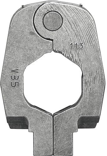 REMS Pressring (Presszangen) V 35 mm Rohr - Durchmesser 45 (PR-2B), Zubehör für REMS Radialpressen, System AHLSELL A-press koppar, hochbelastbar, aus besonders zähhartem Spezialstahl