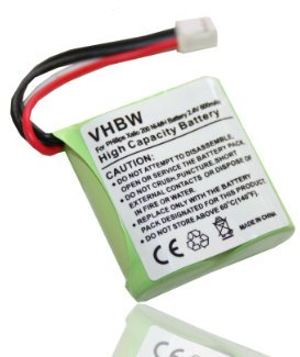 vhbw batteria compatibile con Philips Xalio 200, 200 Duo telefono fisso cordless (600mAh, 2,4V, NiMH)
