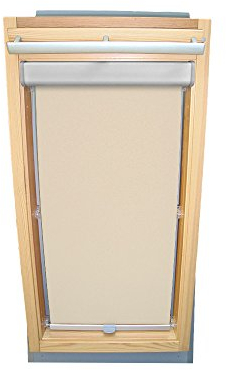 Easy-Shadow Abdunkelungsrollo Rollo mit Blende Thermo creme für Velux DKL/DKU/RHL/RHU-EP GGU,GPU,GHU,GTU P06 ALU // Maßanfertigung