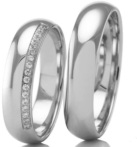 500/- Palladium Eheringe B-48-02653-54