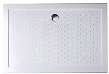Durovin Bathrooms 1200 x 900 x 40mm Shower Tray Anti Slip Surface, Acrylic Material,Various Sizes, Rectangular Shape