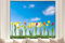 Pixblick Fenstersticker - Tulpen und Narzissen I Fensterbilder selbstklebend I Made in Germany I Wiederverwendbar