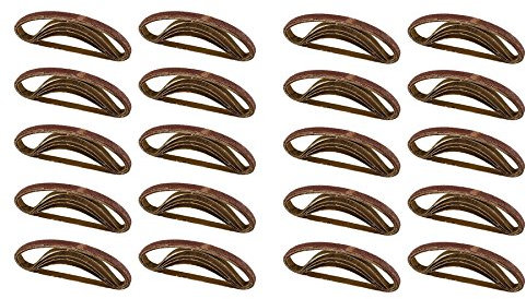 Belt Power Finger File Sander Abrasive Sanding Belts 330mm x 10mm 60 Grit 100pk