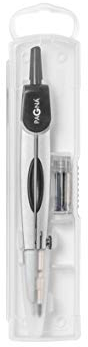 Pagna 23010-01 Schulzirkel Schwarz (Zirkel im PP-Etui) inkl. Ersatzminen