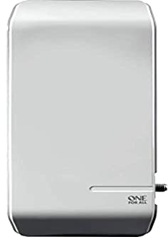 One For All SV 9450 Indoor Outdoor TV Aerial (Indoor, Outdoor, White, Double Polarization, Dab+, UHF, VHF, 25000 m, F, IEC)