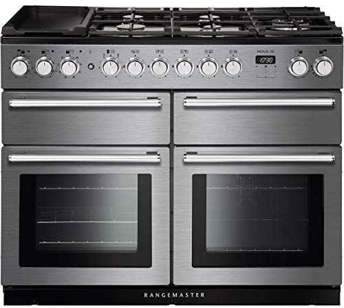 Rangemaster Nexus SE NEXSE110DFFSS/C 110cm Dual Fuel Range Cooker - Stainless Steel / Chrome