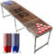 Beer Pong® - Table avec Trous + 120 Cups + 6 Balles - Table Pliable et Transportable avec Revêtement Etanche Anti-Rayures - Homologuée pour Les Tournois de Biere Pong - Jeu à Boire