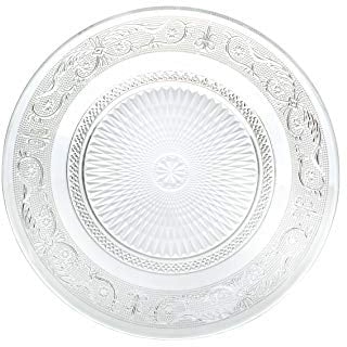 Villa D'Este Home Tivoli Imperial 2195441 - Juego de 6 platos llanos de cristal (25 cm)