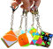 Yealvin Lot de 6 mini cubes porte-clés 2 x 2, 3 x 3, 3 x 3 x 3 cm, petit pain 3 x 3 cm, 3 x 3 cm, cube pyraminx et lierre