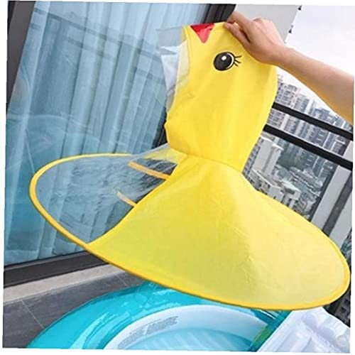 Zonster Kreative Cartoon Ente Rain Hut Faltbare Kinder Regenmantel Regenschirm Kap Cape Niedliche Regenmantel Mantel Universal Für Jungen Mädchen
