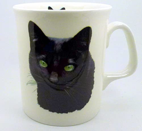 The Plate Collectors Shop Black CAT FINE Bone China Mug