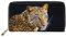Dolyues 3D-Gelb-Leopard-Gepard-Druck-Frauen-Geldbörsen-Reißverschluss-PU-Leder-Kreditkartenhalter-mehrere Kartenfächer-Clutch-Tasche