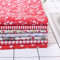 7 Stück/Set Mehrere Muster Baumwolle, Batik Stoff Gemustert Nähen, Basteltuch Baumwollstoff für DIY-Geldbörsen-Kissenbezug rot (S: 25 x 25 cm)