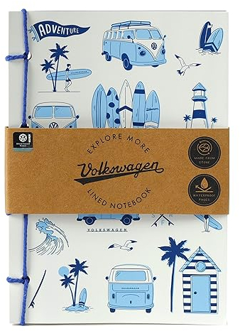 Notizbuch A5 liniert aus Steinpapier - Explore - Volkswagen T1