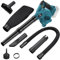 Soffiatore per foglie senza fili per batteria Makita da 18 V, soffiatore elettrico da cantiere con motore brushless, 6 velocità variabile fino a 180 MPH, soffiatore elettrico con manico 2 in 1 e