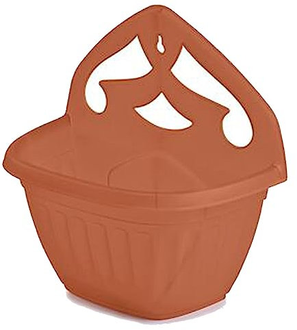 ZARVICZONIA Planters Pots - Wall Mounted for Plants and Flowers (Pack of 1, 2, 3, 4, 5) (Terracotta 1 pc)