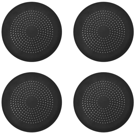 Colador de fregadero de silicona, filtro de drenaje de silicona, filtro de drenaje de pelo de ducha, cubierta de drenaje de ducha, protector de drenaje de fregadero de ducha de baño, cocina, 4 piezas