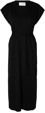 SELECTED FEMME Female Midikleid V-Ausschnitt