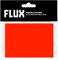 QBIX Flux Eierschalen-Aufkleber – Ultra zerstörbares Vinyl – 50 Stück (rot)