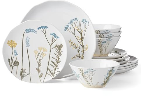 Lenox 896601 Wildflowers Geschirrset, 12-teilig