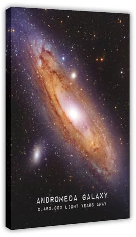 Kosmos The Andromeda Galaxie-Poster, Leinwand-Poster, Schlafzimmer, Dekoration, Landschaft, Büro, Raumdekoration, Geschenk, 50 x 75 cm