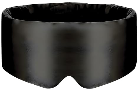 BOLLSEN - Deep Sleep Mask Seidenschlafmaske Maulbeerseide.Schlafhimmel - Seidenschlafmaske Maulbeerseide (1 Augenmasken,schwarz)