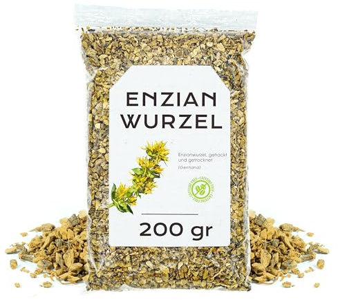 Raiz de Genciana 200g - Infusion de Raiz de Genciana - Te de Genciana Raiz - Raiz de Genciana a Granel (200 gr)