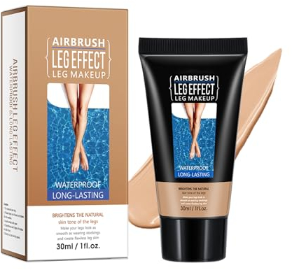 Bein Make Up Wasserfest, Camouflage Make Up Wasserfest Für Tattoos, Wasserfestes Make-Up Abdeckcreme Für Krampfadern, Abdeckcreme Für Besenreiser, Make Up Für Beine Besenreiser (02#, 1er Pack)
