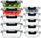 MEETOZ Glass Containers with Lids,10 Pack Glass Meal Prep Containers,Glass Lunch Box with BPA Free,Stackable, High Temperature Resistance, for Freezer, Microwave, Oven, Freezer and Dishwasher