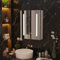 PIPIPOXER Armoire Toilette Miroir avec éclairage LED et Anti-Brouillard, 45 x 15 x 60 cm Miroir Salle de Bain avec Rangement 3 Couleur Lumiere, Armoires de Salle de Bain avec étagère Réglable