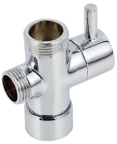 DEFIYEAR 3 Way Shower Diverter Valve, Durable G1/2 Brass Diverter Valve, Leak-Proof Tap Diverter, Perfect Bathtub & Shower Diverter Valves - Easy Installation for Handheld & Fixed Shower Heads