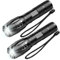 HYVCZP 2 Pack LED Taschenlampe, Super Hell, 5 Modi Einstellbarer Fokus, Wasserdicht, Leichte Mini Handheld Taschenlampe für Camping, Zuhause, Notfall, Wandern, Outdoor