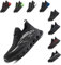 Loiston Arbeitsschuhe Herren Sicherheitsschuhe Damen Leicht Stahlkappenschuhe Stahlkappe Sport rutschfest Jack-1 Schwarz EU43