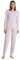 Noidinotte - Pigiama Donna in Cotone con Top Manica Lunga e Pantalone con Polsini Articolo Cherry Bloom - M Rosa