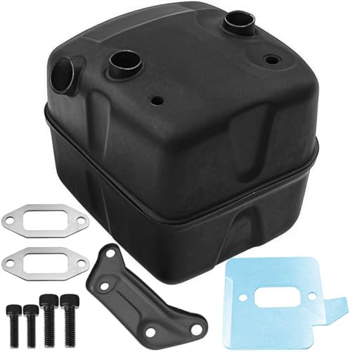 ZAMDOE Exhaust Muffler Silencer Ported Bracket Gasket Kit for Husqvarna 362 362XP 365 371 372 372XP 385 385XP 390 390XP Chainsaws Replaces 5544029501 503765301 544029702 with Screws
