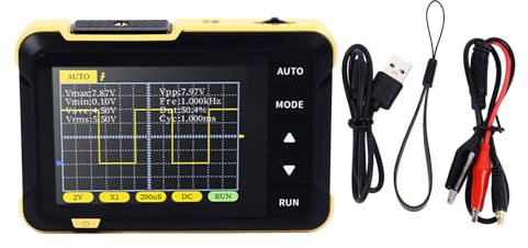 Mini Oscilloscope Portable Oscilloscope Numérique Portable 200K Bande Passante Small Practical Tool pour Réparer la Maintenance