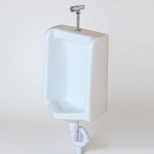 DIHRVTHC Commercial Ceramic Urinals for Men with Flush Valve, Wall-Mounted Spill Proof Urinal, Suitable for Bathrooms, Schools, Restaurants, and Office Buildings(Style-a)
