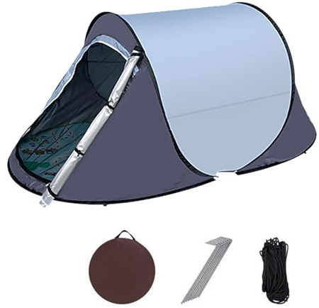 Wasserdichter Zeltunterstand – automatisches Faltzelt, schnelle Montagestruktur, kompaktes windabweisendes Design, tragbare Campingkabine für Reisen, Wandern, Picknick, Outdoor-Aktivitäten