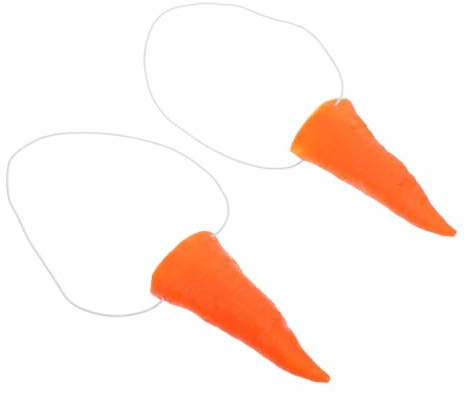 Karottennase mit Gummiband für Schneemann Kostüm – Formstabil, leicht und tragbar – für DIY Bastelprojekte, Cosplay und festliche Dekorationen – für Weihnachtsfeiern, Karneval und Kinder – 11 cm lang,