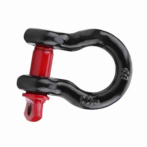 Jonlaki Duty Galvanized Shackles, 2T / 4,400lbs Capacity for Vehicle Recovery, Towing Shackle Mount for UTV /, Heat Steel with Zinc Coating (2T)