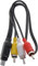 GoPro ACMPS-301 Composite Cable - Cabe compuesto para GoPro Hero3, negro