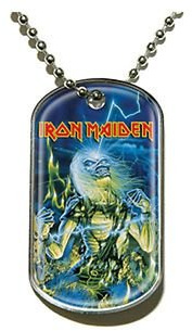IRON MAIDEN LIVE AFTER DEATH DOG TAG / Militärische Erkennungsmarke / Kettenanhänger