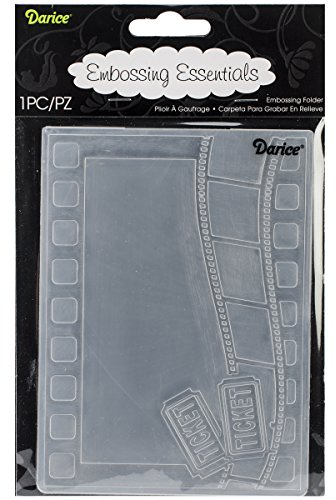 Darice Prägeschablone, Filmmotive, Plastik, transparent, 10,8 x 14,6 x 0,4 cm