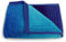 Dyckhoff Handtuchserie Colori aus Bio-Baumwolle mit praktischem Kordelaufhänger 545.665, Handtuch 50 x 100 cm, blau