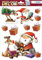 HERMA 15111 Fensterbilder Weihnachten Nikolaus Rentier, 8 Stück, selbstklebend, Kinder Fensteraufkleber, ablösbare Winter Fenstersticker, Fensterfolie für Kinderzimmer Dekoration Weihnachtsdeko