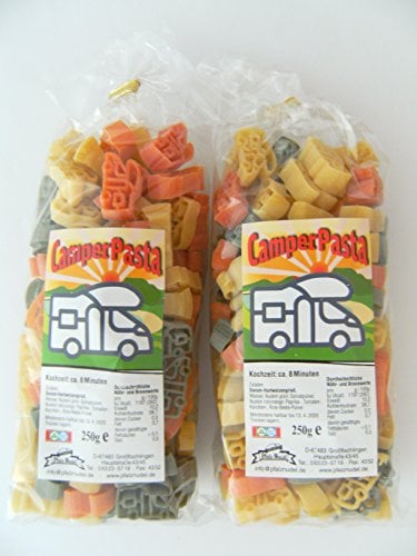 Pfalznudel Streuteile Camper aus Nudelteig, 2X 250 g, Nudeln, Pasta, Dekoration, Delikatesse, Wohnmobil