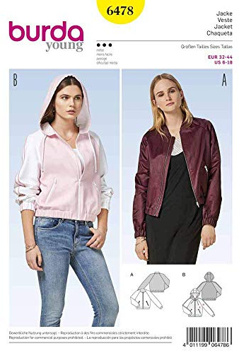 Burda Style Sewing Pattern B6478 Misses' Jackets
