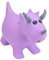 Happy Hopperz Aufblasbares Hüpftier zum Aufsitzen, inklusive Pumpe, lila Triceratops, 12 Monate - 2,5 Jahre