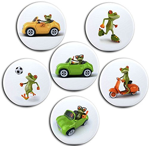 Merchandise for Fans Kühlschrankmagnete für Memoboard Pinnwand Magnettafel Whiteboard - 3D Frosch [ 01 ]